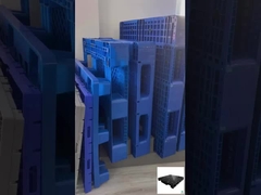 Одноликие HDPE тяжелые пластиковые поддоны Евро индивидуальные пластиковые поддоны 1100x1100x160 мм