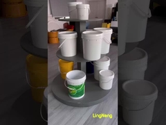 Круглый перерабатываемый 2,5 литровый ведро с крышкой и ручкой